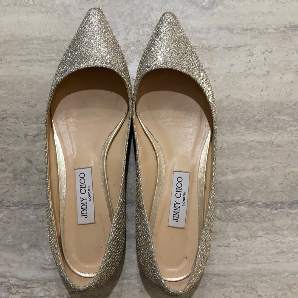 Jimmy Choo party shoes- flats size 40 1/2